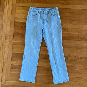 light wash wide leg jeans